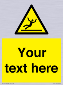 Custom Figure Slipping Sign